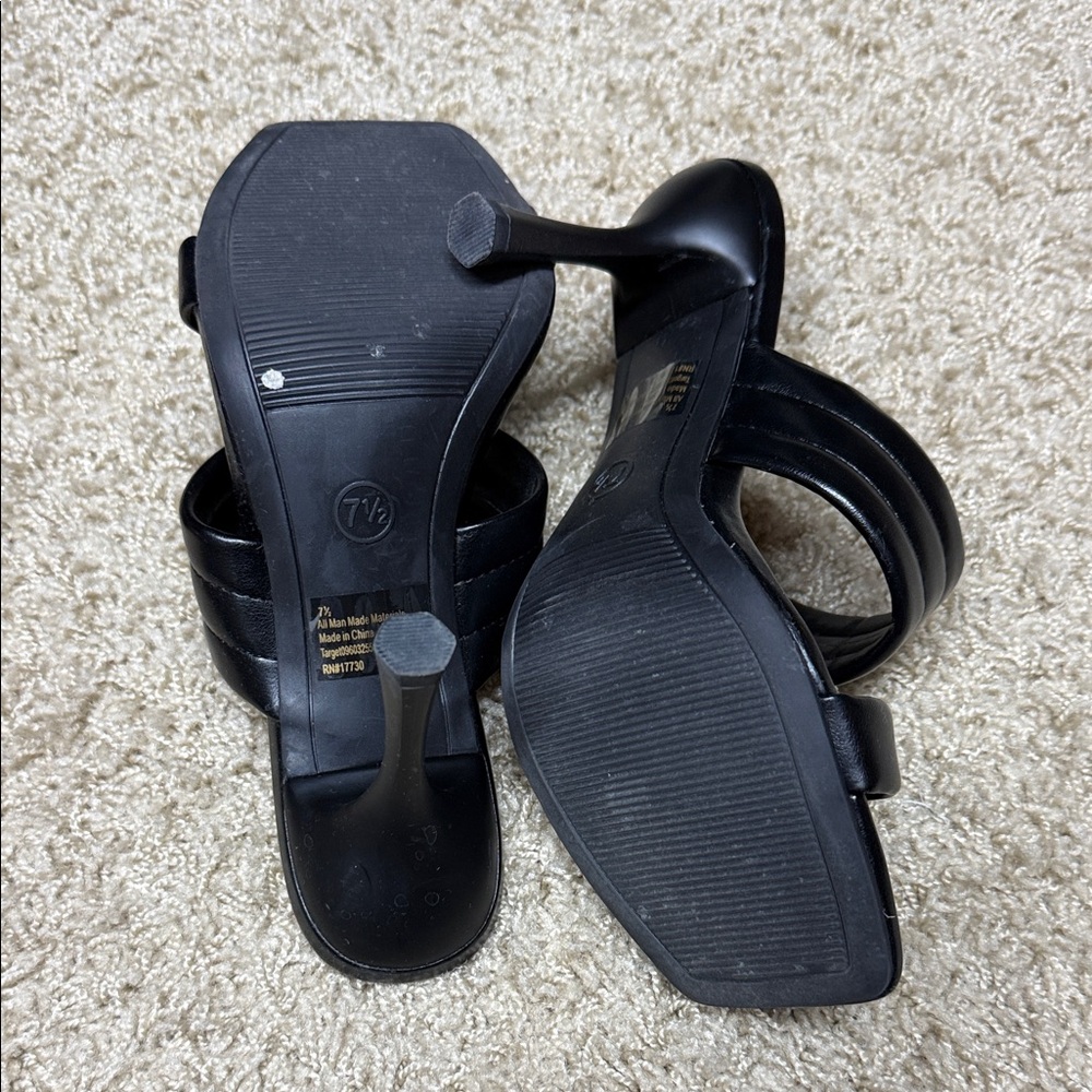 A New Day Elegant Black Women's Heels size 7.5 - Picture 3 of 3